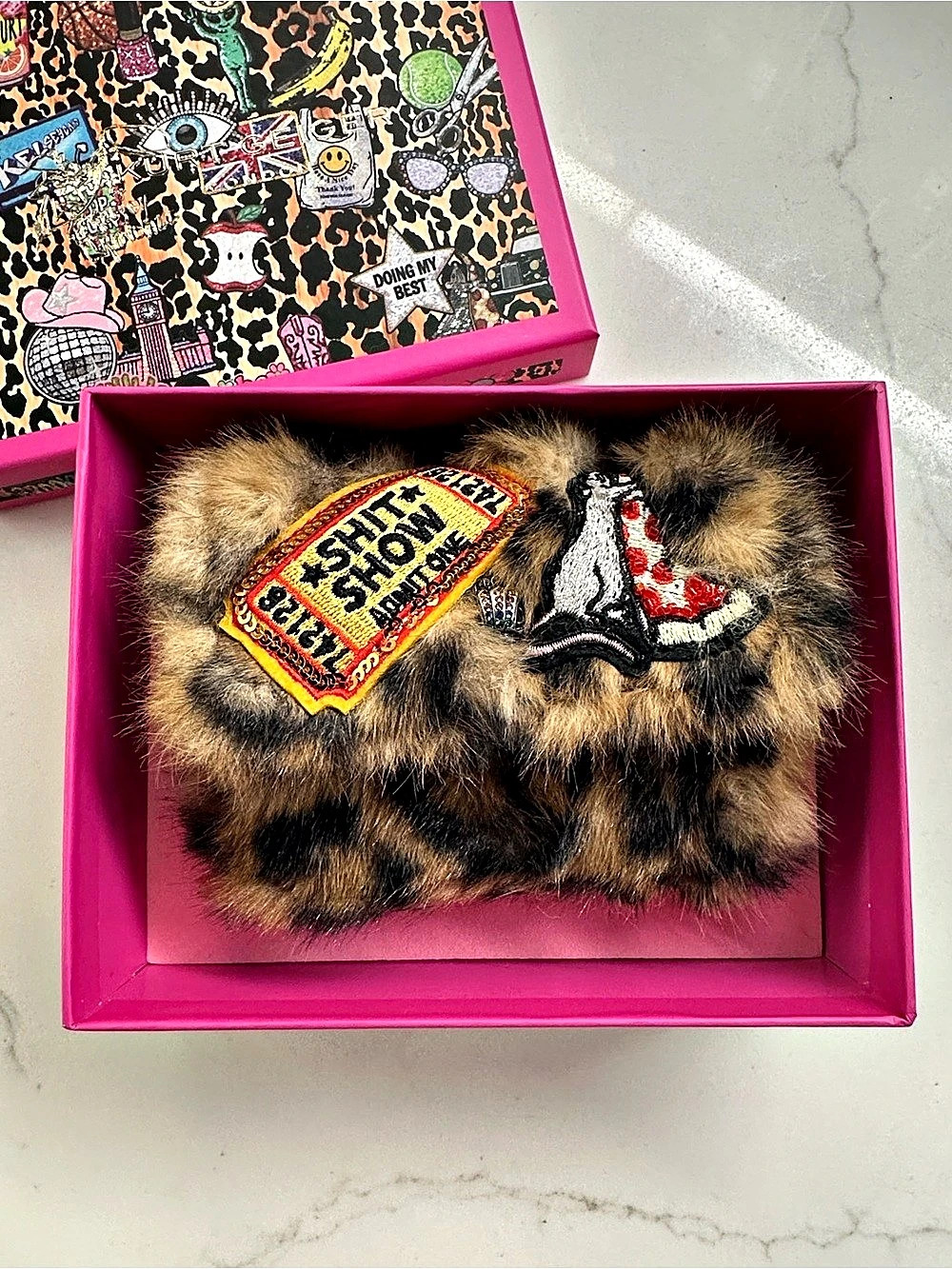 Kurt Geiger Kelsey Randall Micro Kensington Leopard Micro Crossbody Bag NWT